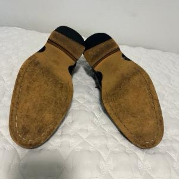 Joseph Abboud Wingtip Oxford Shoes Size 12 Charcoal Gray - Picture 6 of 7